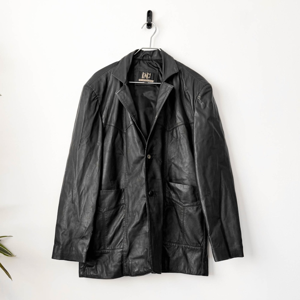 Amazing True Vintage Y2K Super Soft Genuine Leather Coat